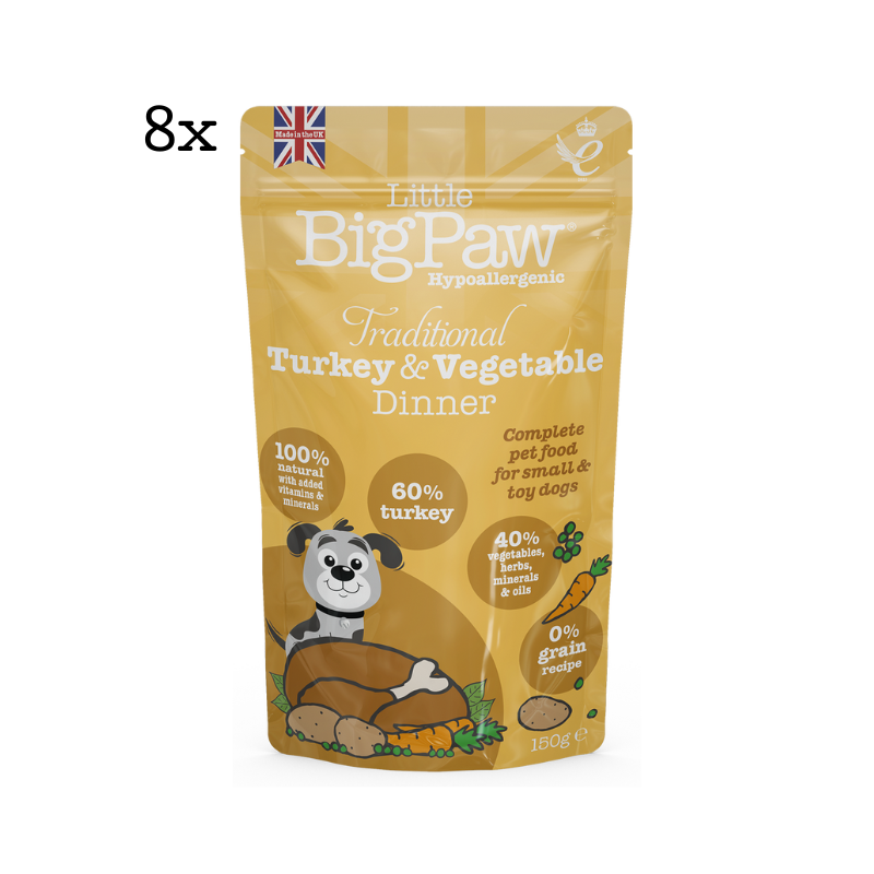 Traditional Turkey & Vegetable Dinner Pouches Big Pack