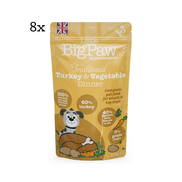 Traditional Turkey & Vegetable Dinner Pouches Big Pack