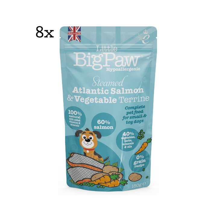 Steamed Atlantic Salmon & Vegetable Dinner Wet Food for Small Breed Dogs