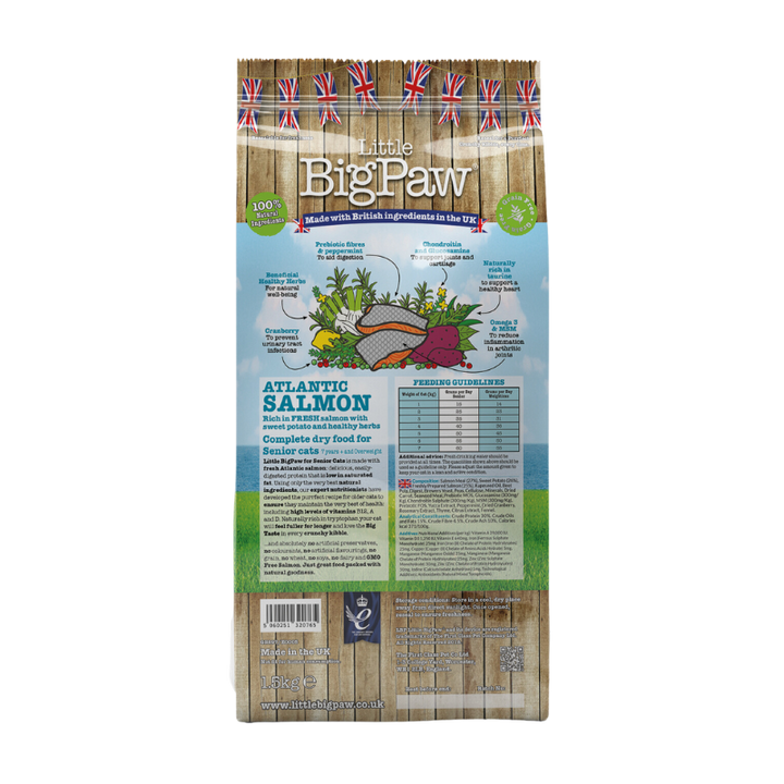 Atlantic Salmon Complete dry food for Senior Cats