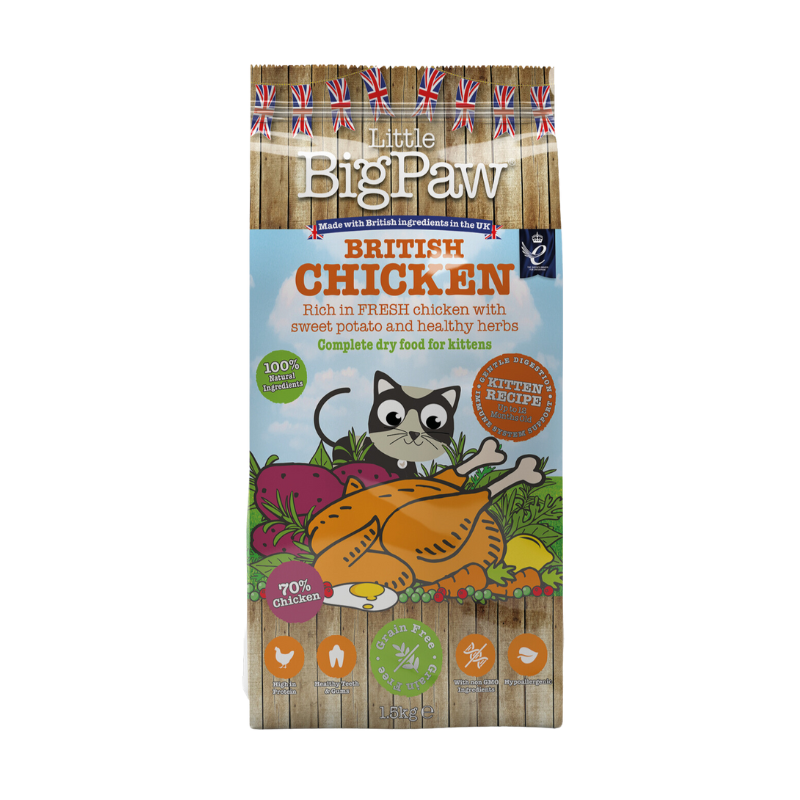 British Chicken Complete dry food for Kittens