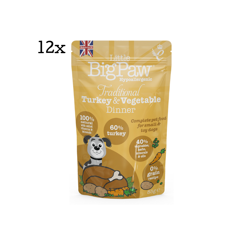 Wet Food for Small Dogs Turkey Vegetable Little BigPaw