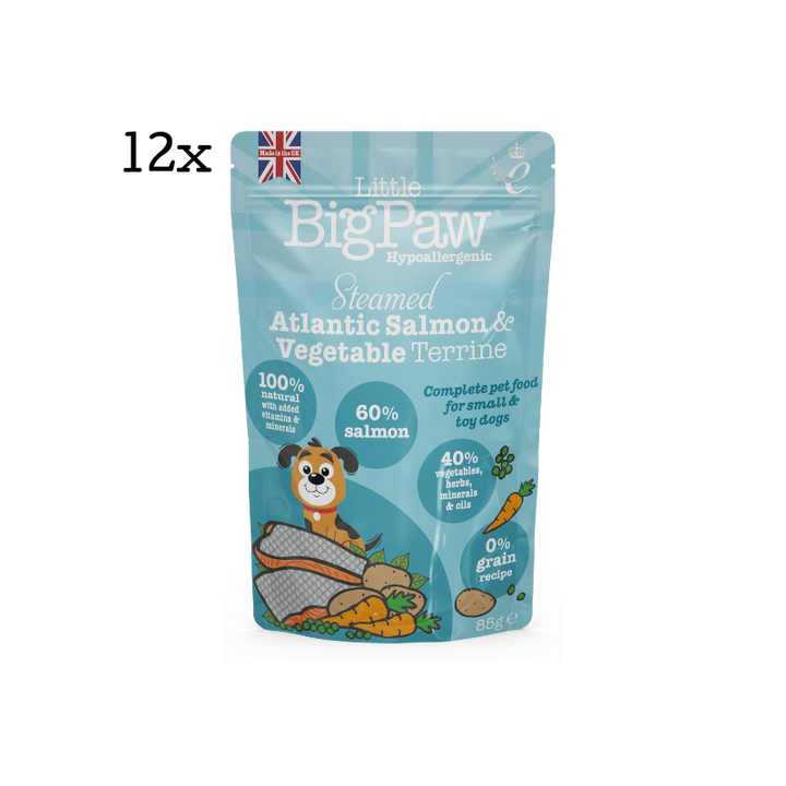 Steamed Atlantic Salmon & Vegetable Dinner Wet Food for Small Breed Dogs