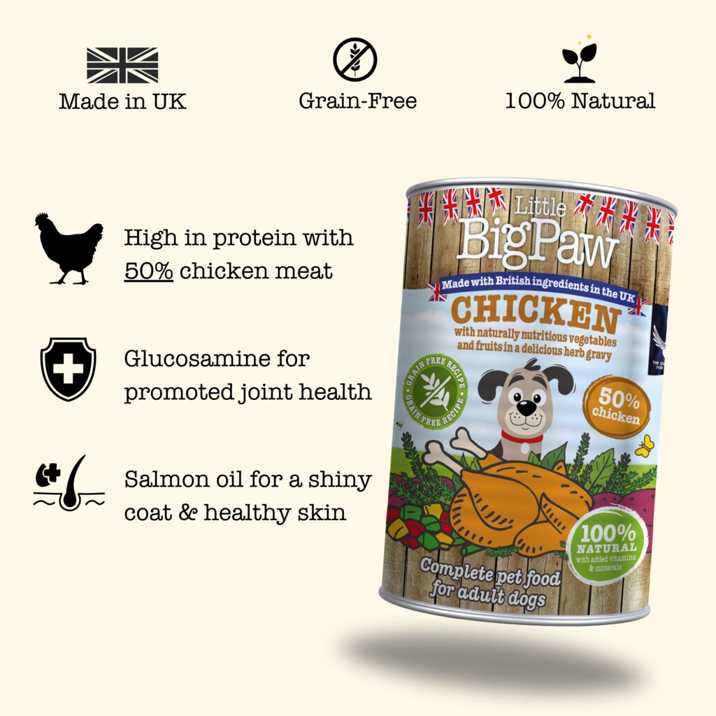 12x390g Chicken & Vegetable Wet Food in a Rich Herb Gravy