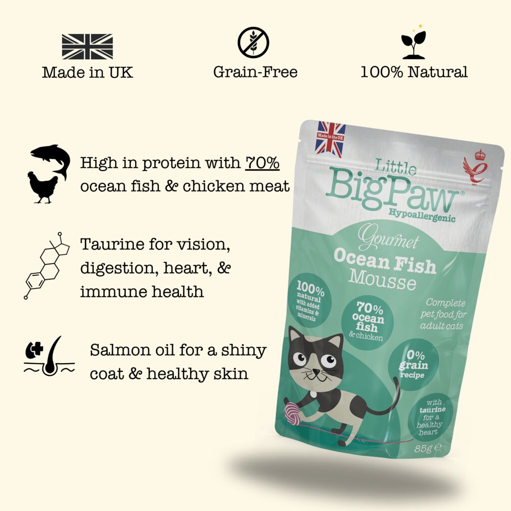 12x85g Gourmet Ocean Fish Mousse For Cats