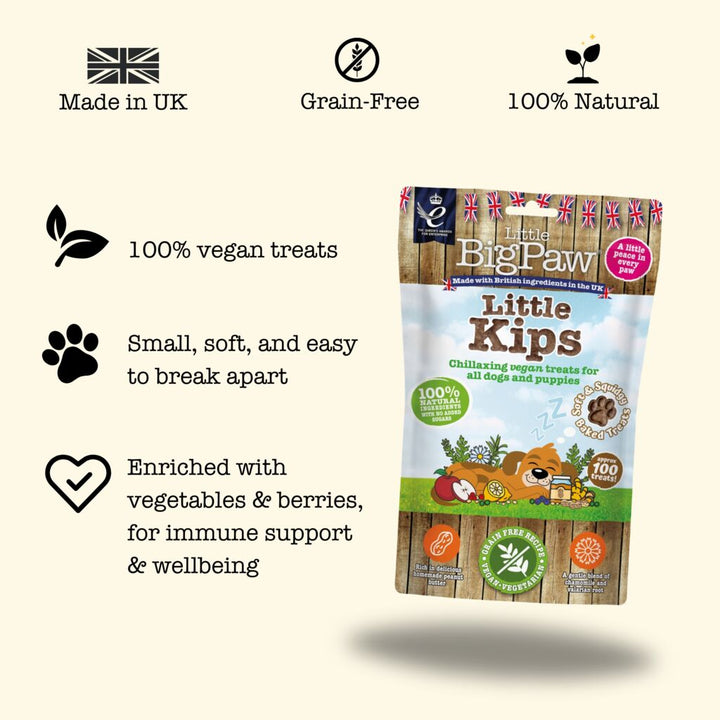 Little Kips Chillaxing Vegan Treats for Dogs 12 x 90g