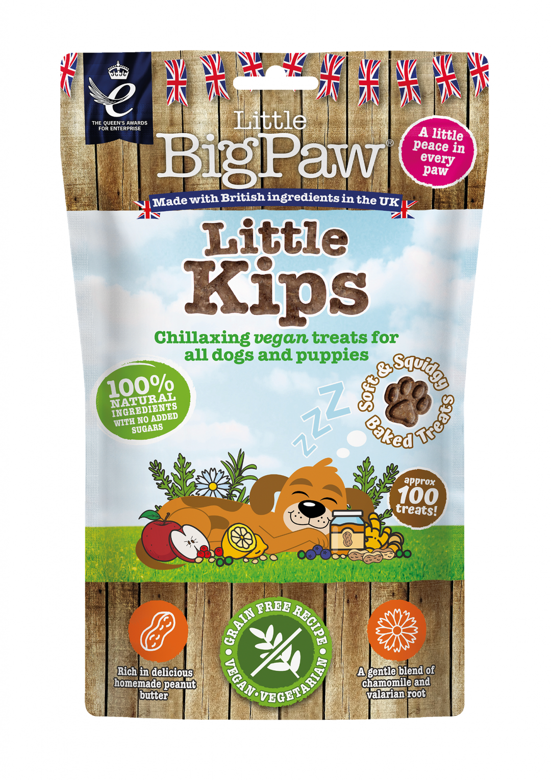 Little Kips Chillaxing Vegan Treats for Dogs 12 x 90g