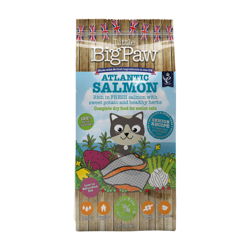 Atlantic Salmon Complete dry food for Senior Cats