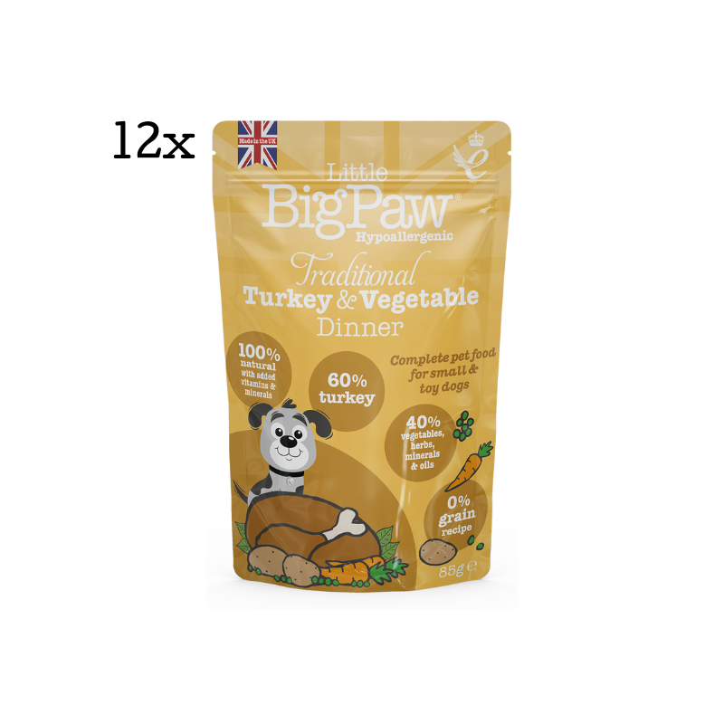 Traditional Turkey & Vegetable Dinner Pouches Big Pack