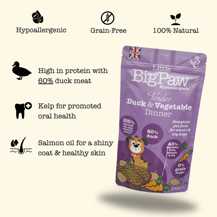 Tender Duck & Vegetable Dinner Wet Food for Small Breed Dogs