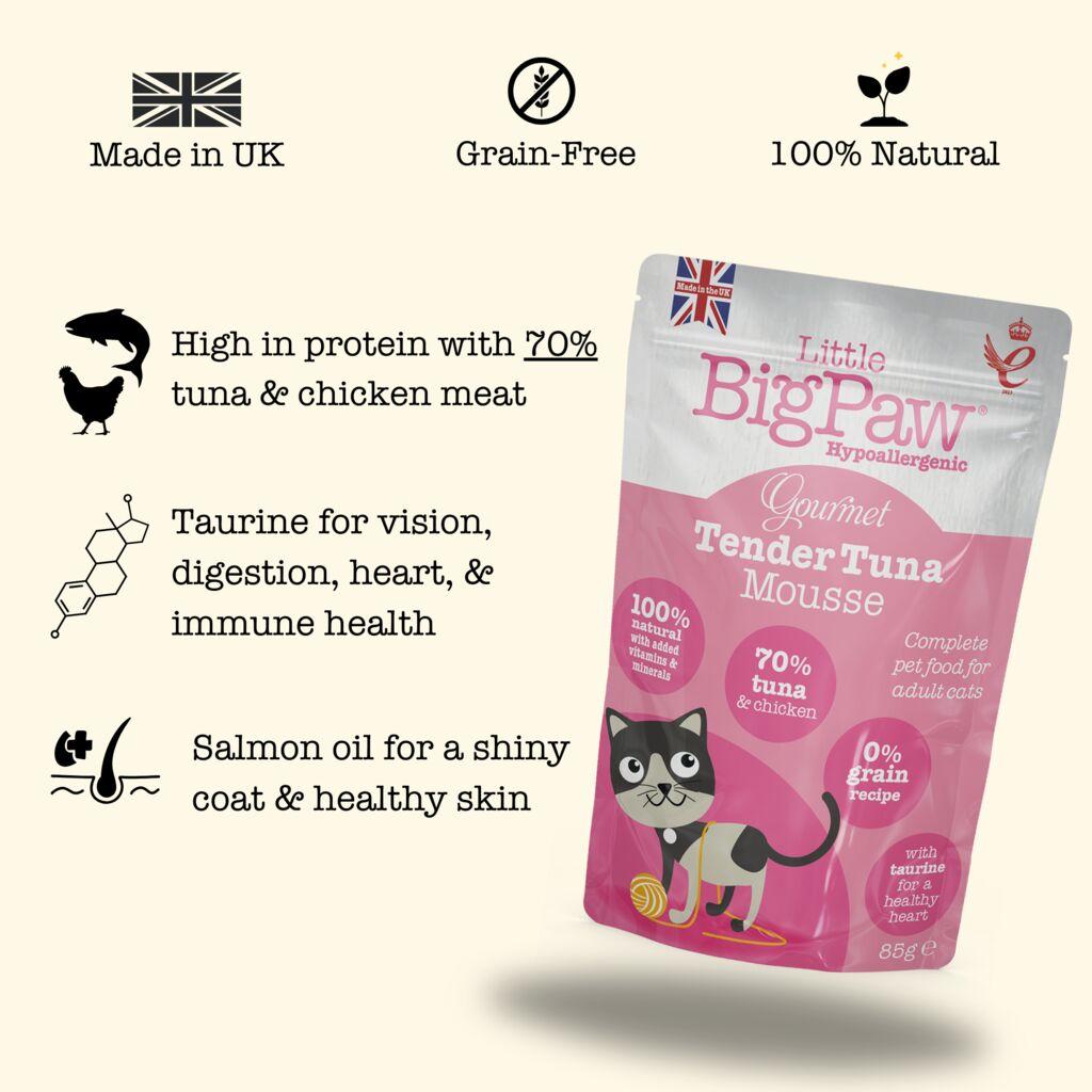 12x85g Gourmet Atlantic Tuna Mousse For Cats
