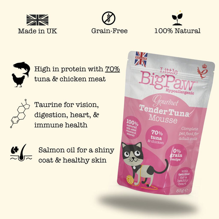 12x85g Gourmet Atlantic Tuna Mousse For Cats