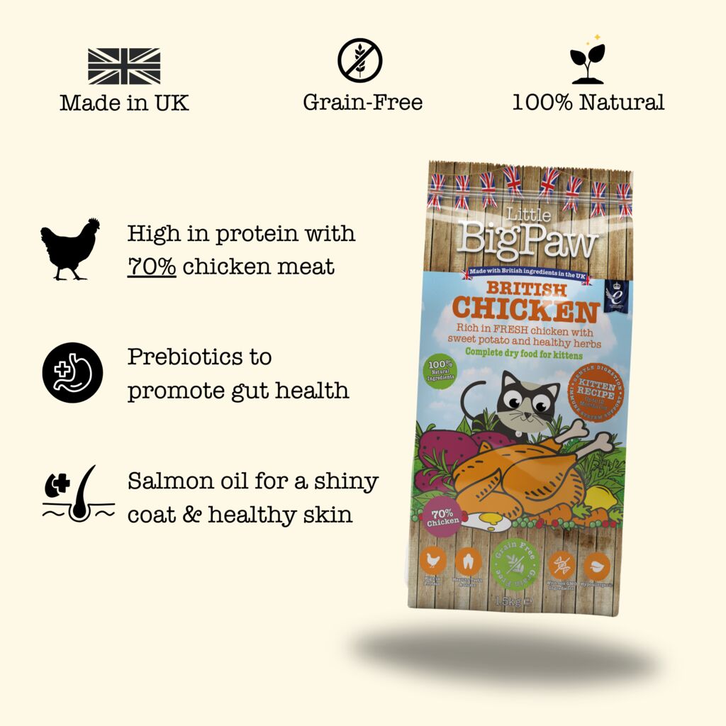 British Chicken Complete dry food for Kittens