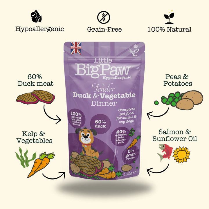Tender Duck & Vegetable Dinner Wet Food for Small Breed Dogs