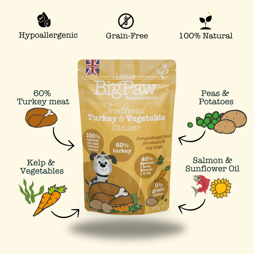 Traditional Turkey & Vegetable Dinner Pouches Big Pack