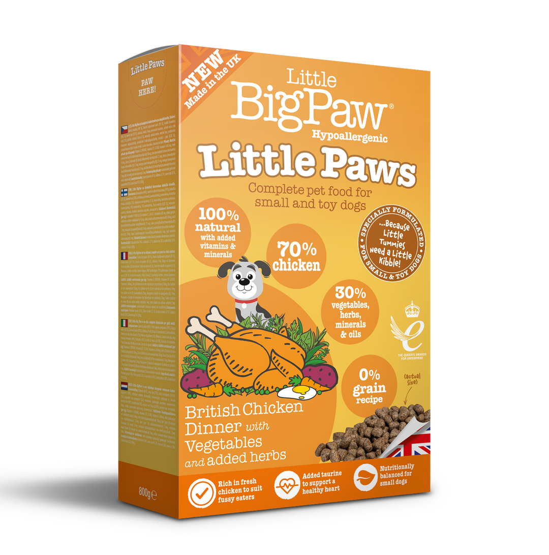 Little Paws British Chicken Complete dry food for Small Dogs 800g